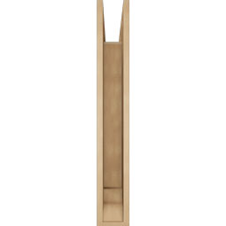 Ekena Millwork - BKTUR055X30X38WTL01RCPR - Timberthane Faux Wood Westlake Style Bracket, Traditional Ends, 5 1/2"W x 30"D x 38"H, Primed Tan