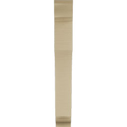 Ekena Millwork - BKTUR055X30X42WTL01RCPR - Timberthane Faux Wood Westlake Style Bracket, Traditional Ends, 5 1/2"W x 30"D x 42"H, Primed Tan