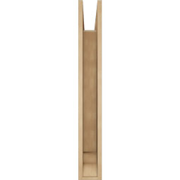 Ekena Millwork - BKTUR055X30X42WTL01RCPR - Timberthane Faux Wood Westlake Style Bracket, Traditional Ends, 5 1/2"W x 30"D x 42"H, Primed Tan