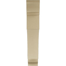 Ekena Millwork - BKTUR055X32X32WTL01RCPR - Timberthane Faux Wood Westlake Style Bracket, Traditional Ends, 5 1/2"W x 32"D x 32"H, Primed Tan