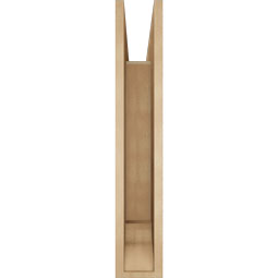 Ekena Millwork - BKTUR055X32X32WTL01RCPR - Timberthane Faux Wood Westlake Style Bracket, Traditional Ends, 5 1/2"W x 32"D x 32"H, Primed Tan