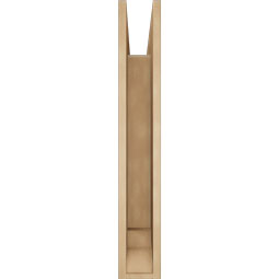 Ekena Millwork - BKTUR055X32X36WTL01RCPR - Timberthane Faux Wood Westlake Style Bracket, Traditional Ends, 5 1/2"W x 32"D x 36"H, Primed Tan