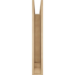Ekena Millwork - BKTUR055X32X38WTL01RCPR - Timberthane Faux Wood Westlake Style Bracket, Traditional Ends, 5 1/2"W x 32"D x 38"H, Primed Tan