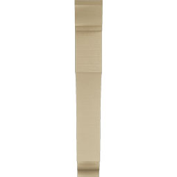 Ekena Millwork - BKTUR055X32X40WTL01RCPR - Timberthane Faux Wood Westlake Style Bracket, Traditional Ends, 5 1/2"W x 32"D x 40"H, Primed Tan