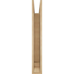 Ekena Millwork - BKTUR055X32X40WTL01RCPR - Timberthane Faux Wood Westlake Style Bracket, Traditional Ends, 5 1/2"W x 32"D x 40"H, Primed Tan