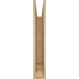 Ekena Millwork - BKTUR055X34X34WTL01RCPR - Timberthane Faux Wood Westlake Style Bracket, Traditional Ends, 5 1/2"W x 34"D x 34"H, Primed Tan