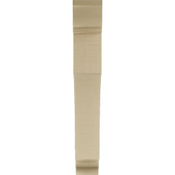 Ekena Millwork - BKTUR055X34X38WTL01RCPR - Timberthane Faux Wood Westlake Style Bracket, Traditional Ends, 5 1/2"W x 34"D x 38"H, Primed Tan