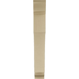 Ekena Millwork - BKTUR055X34X40WTL01RCPR - Timberthane Faux Wood Westlake Style Bracket, Traditional Ends, 5 1/2"W x 34"D x 40"H, Primed Tan