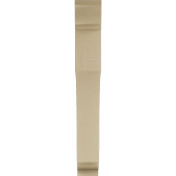 Ekena Millwork - BKTUR055X34X42WTL01RCPR - Timberthane Faux Wood Westlake Style Bracket, Traditional Ends, 5 1/2"W x 34"D x 42"H, Primed Tan