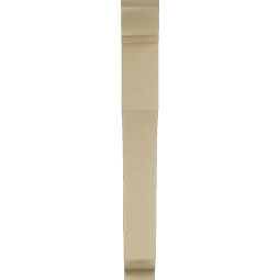 Ekena Millwork - BKTUR055X34X46WTL01RCPR - Timberthane Faux Wood Westlake Style Bracket, Traditional Ends, 5 1/2"W x 34"D x 46"H, Primed Tan
