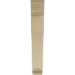 Ekena Millwork - BKTUR055X36X36WTL01RCPR - Timberthane Faux Wood Westlake Style Bracket, Traditional Ends, 5 1/2"W x 36"D x 36"H, Primed Tan