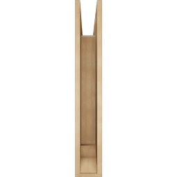 Ekena Millwork - BKTUR055X36X36WTL01RCPR - Timberthane Faux Wood Westlake Style Bracket, Traditional Ends, 5 1/2"W x 36"D x 36"H, Primed Tan