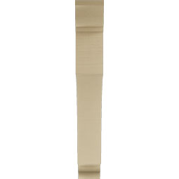 Ekena Millwork - BKTUR055X36X40WTL01RCPR - Timberthane Faux Wood Westlake Style Bracket, Traditional Ends, 5 1/2"W x 36"D x 40"H, Primed Tan