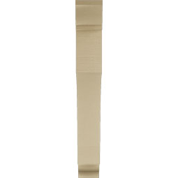 Ekena Millwork - BKTUR055X36X42WTL01RCPR - Timberthane Faux Wood Westlake Style Bracket, Traditional Ends, 5 1/2"W x 36"D x 42"H, Primed Tan