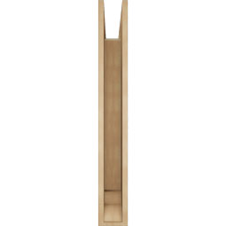 Ekena Millwork - BKTUR055X36X42WTL01RCPR - Timberthane Faux Wood Westlake Style Bracket, Traditional Ends, 5 1/2"W x 36"D x 42"H, Primed Tan