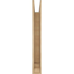 Ekena Millwork - BKTUR055X36X44WTL01RCPR - Timberthane Faux Wood Westlake Style Bracket, Traditional Ends, 5 1/2"W x 36"D x 44"H, Primed Tan