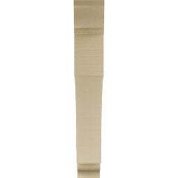 Ekena Millwork - BKTUR055X38X38WTL01RCPR - Timberthane Faux Wood Westlake Style Bracket, Traditional Ends, 5 1/2"W x 38"D x 38"H, Primed Tan