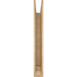 Ekena Millwork - BKTUR055X38X44WTL01RCPR - Timberthane Faux Wood Westlake Style Bracket, Traditional Ends, 5 1/2"W x 38"D x 44"H, Primed Tan
