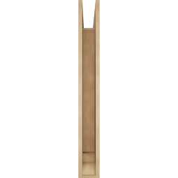 Ekena Millwork - BKTUR055X38X46WTL01RCPR - Timberthane Faux Wood Westlake Style Bracket, Traditional Ends, 5 1/2"W x 38"D x 46"H, Primed Tan