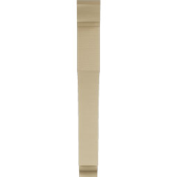 Ekena Millwork - BKTUR055X40X48WTL01RCPR - Timberthane Faux Wood Westlake Style Bracket, Traditional Ends, 5 1/2"W x 40"D x 48"H, Primed Tan