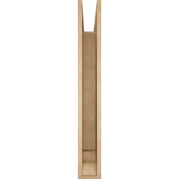 Ekena Millwork - BKTUR055X42X42WTL01RCPR - Timberthane Faux Wood Westlake Style Bracket, Traditional Ends, 5 1/2"W x 42"D x 42"H, Primed Tan
