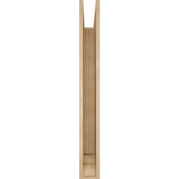 Ekena Millwork - BKTUR055X42X48WTL01RCPR - Timberthane Faux Wood Westlake Style Bracket, Traditional Ends, 5 1/2"W x 42"D x 48"H, Primed Tan