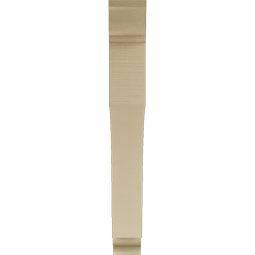 Ekena Millwork - BKTUR055X44X44WTL01RCPR - Timberthane Faux Wood Westlake Style Bracket, Traditional Ends, 5 1/2"W x 44"D x 44"H, Primed Tan