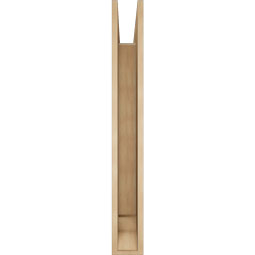 Ekena Millwork - BKTUR055X44X44WTL01RCPR - Timberthane Faux Wood Westlake Style Bracket, Traditional Ends, 5 1/2"W x 44"D x 44"H, Primed Tan