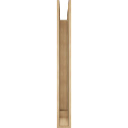 Ekena Millwork - BKTUR055X44X48WTL01RCPR - Timberthane Faux Wood Westlake Style Bracket, Traditional Ends, 5 1/2"W x 44"D x 48"H, Primed Tan
