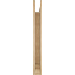 Ekena Millwork - BKTUR055X46X46WTL01RCPR - Timberthane Faux Wood Westlake Style Bracket, Traditional Ends, 5 1/2"W x 46"D x 46"H, Primed Tan