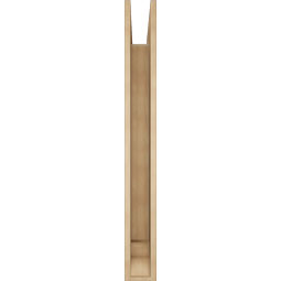 Ekena Millwork - BKTUR055X48X48WTL01RCPR - Timberthane Faux Wood Westlake Style Bracket, Traditional Ends, 5 1/2"W x 48"D x 48"H, Primed Tan