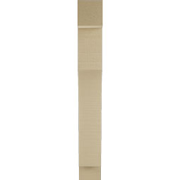 Ekena Millwork - BKTUR035X16X28WTL05RCPR - Timberthane Faux Wood Westlake Style Bracket, Block Ends, 3 1/2"W x 16"D x 28"H, Primed Tan