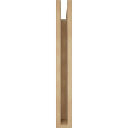 Ekena Millwork - BKTUR035X16X28WTL05RCPR - Timberthane Faux Wood Westlake Style Bracket, Block Ends, 3 1/2"W x 16"D x 28"H, Primed Tan