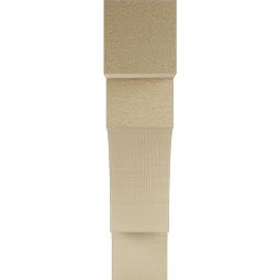 Ekena Millwork - BKTURWTL44 - Timberthane Rough Cedar Faux Wood Westlake Block Bracket