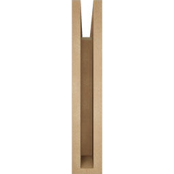 Ekena Millwork - BKTUR035X20X20WTL05RCPR - Timberthane Faux Wood Westlake Style Bracket, Block Ends, 3 1/2"W x 20"D x 20"H, Primed Tan