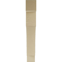 Ekena Millwork - BKTUR035X24X24WTL05RCPR - Timberthane Faux Wood Westlake Style Bracket, Block Ends, 3 1/2"W x 24"D x 24"H, Primed Tan