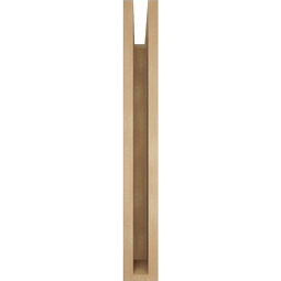 Ekena Millwork - BKTUR035X24X28WTL05RCPR - Timberthane Faux Wood Westlake Style Bracket, Block Ends, 3 1/2"W x 24"D x 28"H, Primed Tan