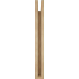 Ekena Millwork - BKTUR035X24X32WTL05RCPR - Timberthane Faux Wood Westlake Style Bracket, Block Ends, 3 1/2"W x 24"D x 32"H, Primed Tan