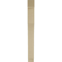 Ekena Millwork - BKTUR035X24X36WTL05RCPR - Timberthane Faux Wood Westlake Style Bracket, Block Ends, 3 1/2"W x 24"D x 36"H, Primed Tan
