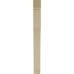 Ekena Millwork - BKTUR035X26X38WTL05RCPR - Timberthane Faux Wood Westlake Style Bracket, Block Ends, 3 1/2"W x 26"D x 38"H, Primed Tan