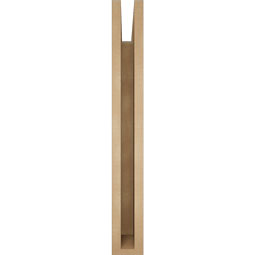 Ekena Millwork - BKTUR035X28X28WTL05RCPR - Timberthane Faux Wood Westlake Style Bracket, Block Ends, 3 1/2"W x 28"D x 28"H, Primed Tan