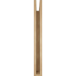 Ekena Millwork - BKTUR035X28X32WTL05RCPR - Timberthane Faux Wood Westlake Style Bracket, Block Ends, 3 1/2"W x 28"D x 32"H, Primed Tan