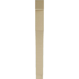 Ekena Millwork - BKTUR035X28X36WTL05RCPR - Timberthane Faux Wood Westlake Style Bracket, Block Ends, 3 1/2"W x 28"D x 36"H, Primed Tan
