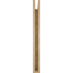 Ekena Millwork - BKTUR035X28X36WTL05RCPR - Timberthane Faux Wood Westlake Style Bracket, Block Ends, 3 1/2"W x 28"D x 36"H, Primed Tan
