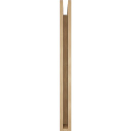 Ekena Millwork - BKTUR035X28X40WTL05RCPR - Timberthane Faux Wood Westlake Style Bracket, Block Ends, 3 1/2"W x 28"D x 40"H, Primed Tan