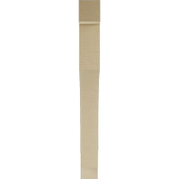 Ekena Millwork - BKTUR035X30X34WTL05RCPR - Timberthane Faux Wood Westlake Style Bracket, Block Ends, 3 1/2"W x 30"D x 34"H, Primed Tan