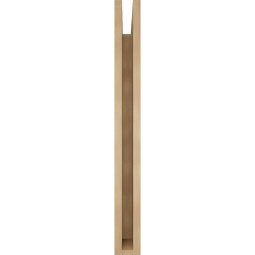 Ekena Millwork - BKTUR035X30X34WTL05RCPR - Timberthane Faux Wood Westlake Style Bracket, Block Ends, 3 1/2"W x 30"D x 34"H, Primed Tan