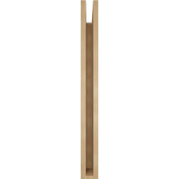 Ekena Millwork - BKTUR035X30X36WTL05RCPR - Timberthane Faux Wood Westlake Style Bracket, Block Ends, 3 1/2"W x 30"D x 36"H, Primed Tan