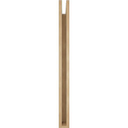 Ekena Millwork - BKTUR035X30X42WTL05RCPR - Timberthane Faux Wood Westlake Style Bracket, Block Ends, 3 1/2"W x 30"D x 42"H, Primed Tan