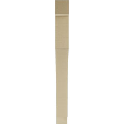 Ekena Millwork - BKTUR035X32X36WTL05RCPR - Timberthane Faux Wood Westlake Style Bracket, Block Ends, 3 1/2"W x 32"D x 36"H, Primed Tan